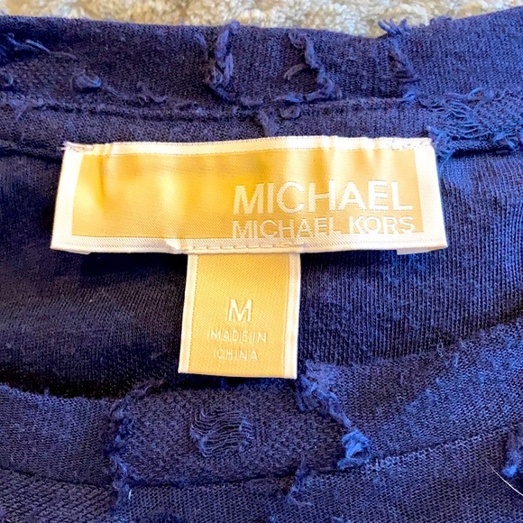 Michael Kors Blue Patterned top - Picture 2 of 6